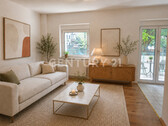 Wohnzimmer - Virtuelles Staging - 3 Zimmer Etagenwohnung zur Miete in Herne