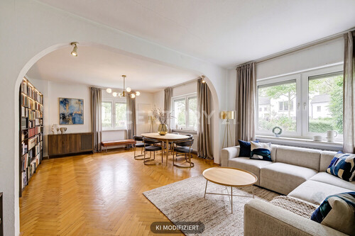 EG Wohnzimmer (Möbel-Visualisierung) - Mehr als nur ein Haus: Ihr neues Zuhause mit Wintergarten und Garten