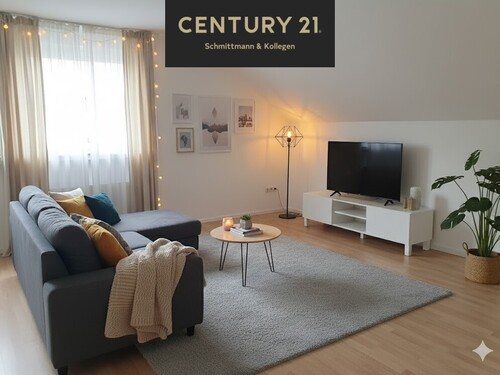 Visualisierung Wohnzimmer - *Renovierungsobjekt* - Kapitalanlage mit Potenzial: Dachgeschosswohnung in begehrter Wohngegend