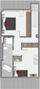 Visualisierter Grundriss im Dachgeschoss mit 3. Zimmer - 