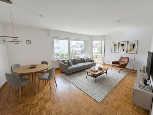 Wohnzimmer mit Balkon (Visualisierung) - Komfortabel und ruhig wohnen in Dahl
