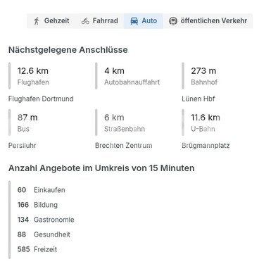 Erreichbarkeit - 