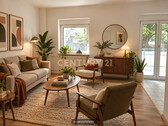 Wohnbereich - Virtuelles Staging - Wohnliches Zuhause mit Balkon - 415,00&nbsp;EUR Kaltmiete, ca.&nbsp; 53,00&nbsp;m&sup2;&nbsp;Wohnfl&auml;che