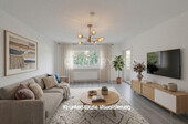 Wohnung rechts Wohnzimmer (KI-visualisiert) - 