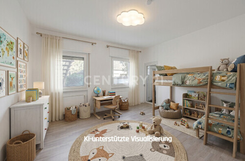 Wohnung rechts Kinderzimmer (KI-visualisiert) - Erdgeschoßwohnung mit 136,00 m&sup2; in Wetter zum Kaufen