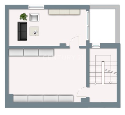Obergeschoss Pausenraum/Büro - 