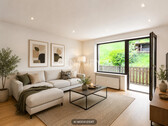 1.Obergeschoss-rechts -Wohnzimmer-Virtuelles Staging - 