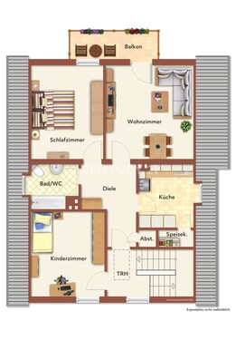 Dachgeschoss - Zweifamilienhaus mit 150,00 m² in Dortmund zum Kaufen