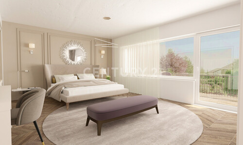 OG Schlafzimmer mit Zugang zur Loggia Visualisierung - 