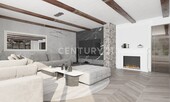 EG Wohnzimmer mit Kamin Visualisierung - 