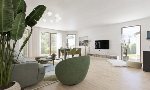 EG Wohnbereich (Visualisierung) - 8 Zimmer Einfamilienhaus zum Kaufen in Kamen