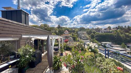 Aussicht von der Dachterrasse - 3 Zimmer Penthouse zum Kaufen in Gernsbach