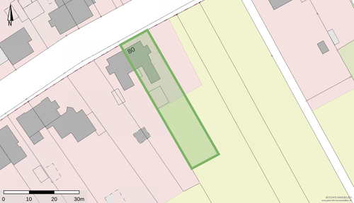 Lageplan (mögliche Grundstücksteilung) - 