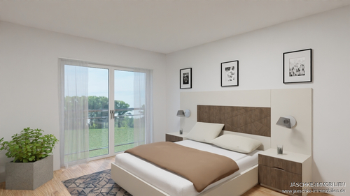 Schlafzimmer - Etagenwohnung mit 66,15 m² in Hückelhoven-Hilfarth zum Kaufen