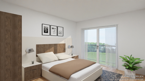 Schlafzimmer - JÄSCHKE - gemütliche Neubau-Eigentumswohnung in Hückelhoven - ideal für Singles und Senioren