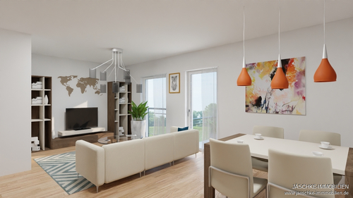 Wohnbereich - JÄSCHKE - Neubau-Eigentumswohnung mit Terrasse in begehrter Lage von Hückelhoven-Hilfarth