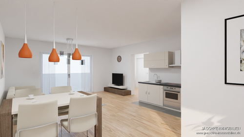 Wohnbereich - 2 Zimmer Etagenwohnung zum Kaufen in Hückelhoven-Hilfarth