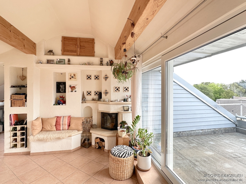 Kaminecke / Balkon - Dachgeschoßwohnung mit 87,71 m² in Eschweiler / Kinzweiler zum Kaufen