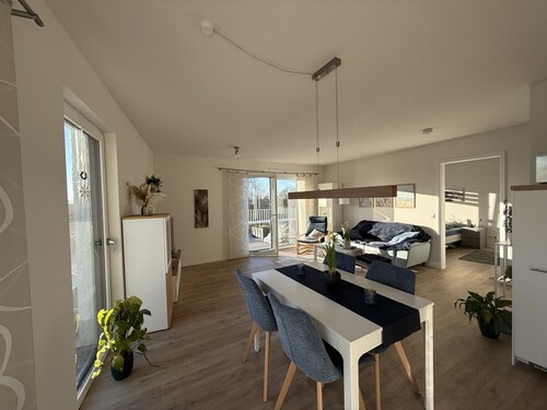 Blick in den Wohn- und Essbereich - 2 Zimmer Etagenwohnung zum Kaufen in Telgte