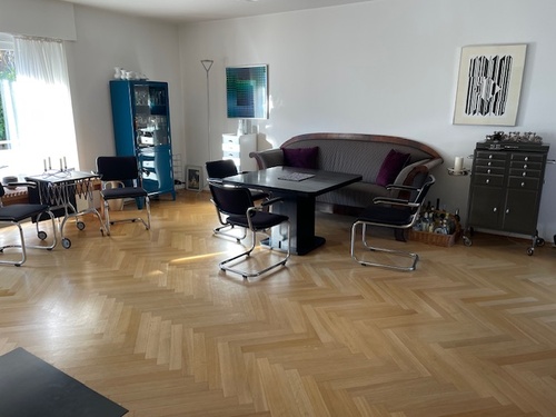 Wohnzimmer - 3 Zimmer Erdgeschoßwohnung zum Kaufen in Münster