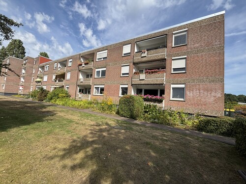 Südseite mit Loggien - 2 Zimmer Etagenwohnung in Münster