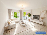Wohnzimmer KI Einrichtung - 3 Zimmer Etagenwohnung in Beckum