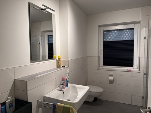Badezimmer - Erdgeschoßwohnung mit 62,70 m&sup2; in Altenberge zur Miete