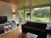 Blick in den Garten vom Wohnzimmer - 3 Zimmer Einfamilienhaus zum Kaufen in Münster / Handorf