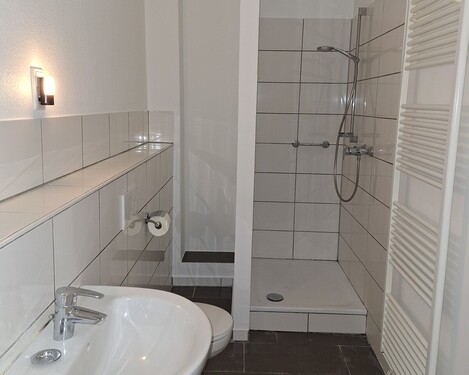 Badezimmer - Erdgeschoßwohnung mit 85,00 m&sup2; in Greven-Gimbte zur Miete