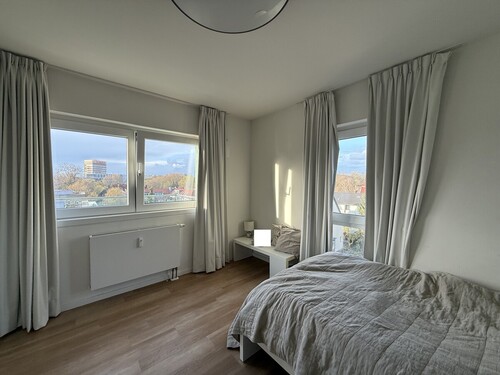 Schlafzimmer - Maisonettenwohnung mit 104,62 m&sup2; in Münster zur Miete