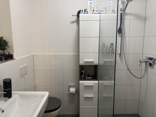 Badezimmer - Etagenwohnung mit 40,67 m&sup2; in Münster zur Miete