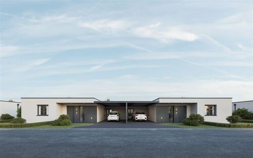 Doppelhaus - Neubau: Doppelhaus im modernen Bungalow Stil, KfW 55, mit Betreuungskonzept möglich