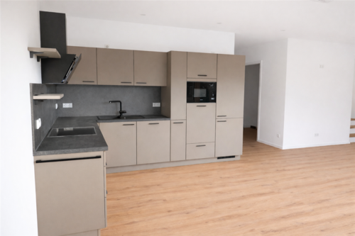 Offener, heller Bereich fuer Kueche, Esszimmer und - 