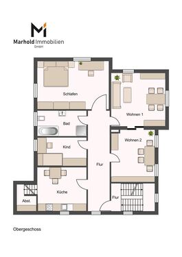 Mietobjekt Obergeschosswohnung - 