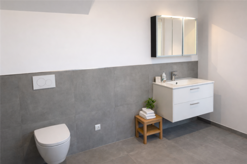 Badezimmer im Erdgeschoss - Altersgerecht und barr - Etagenwohnung mit 125,00 m&sup2; in Husum zur Miete