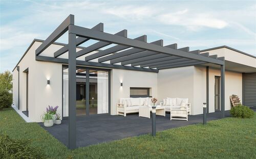 überdachte Terrasse - 