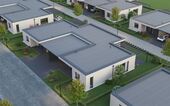  Doppelhaus von oben - Doppelhaushälfte mit 122,82 m² in Steyerberg zum Kaufen