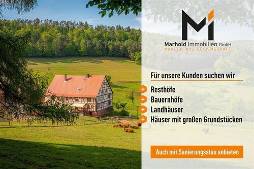 Resthof/Bauernhof Suche - Wir verkaufen erfolgreich Ihr Objekt: ResthöfeBauernhöfeAcker gerne anbieten!