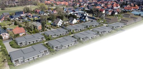 Wohnquartier aus der Vogelperspektive - 