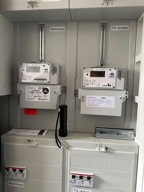 Zähler für Bezug-u. Lieferstrom - 