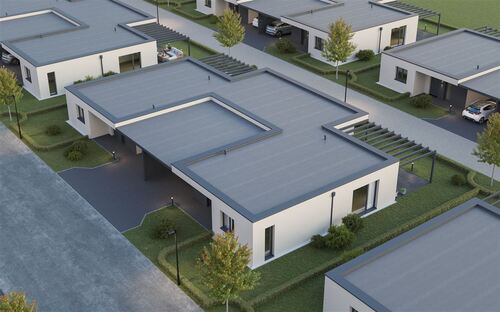 Flachdachansicht - 