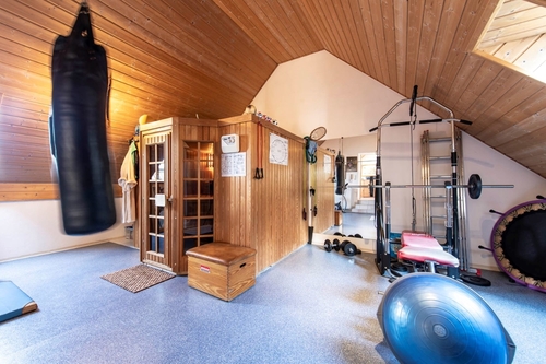 Fitnessraum mit Sauna - 