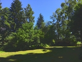 Blick zur Einfahrt - Grundstück in Seehausen am Staffelsee