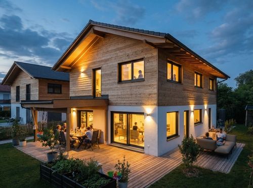 Ansicht Süd - Modernes Einfamilienhaus in ruhiger und zentraler Lage in Eichenau