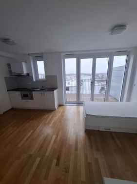 Apartment Nürnberg Wohnraum mit Schlafbereich - Modernes Studentenapartment als Kapitalanlage in Nürnberg-City