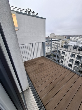 Apartment Nürnberg Blick vom Balkon - 1 Zimmer Etagenwohnung in Nürnberg