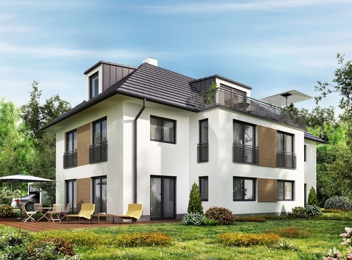 Illustration einer Bebauung - Ihr Traum vom Eigenheim: Großzügiges Baugrundstück in ruhiger Lage für ein schönes Einfamilienhaus