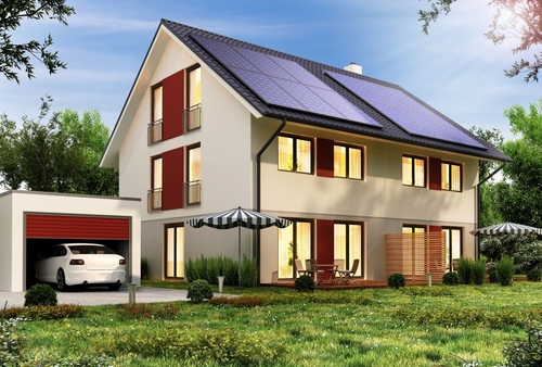 Illstration Doppelhaus - 