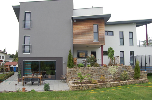 Hausansicht - Architektenhaus in Feldrandlage mit ca. 350m² Wohnfl. und ca. 802m² Grundst.!