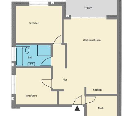 Foto - Etagenwohnung mit 101,00 m&sup2; in Bad Schönborn zur Miete